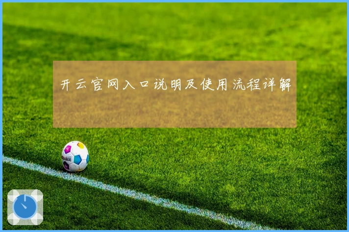 开云官网入口说明及使用流程详解
